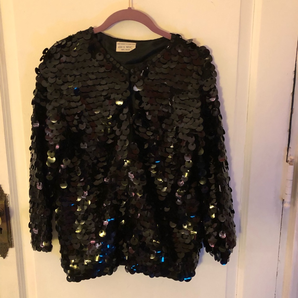 Vintage Sequined wool sweater